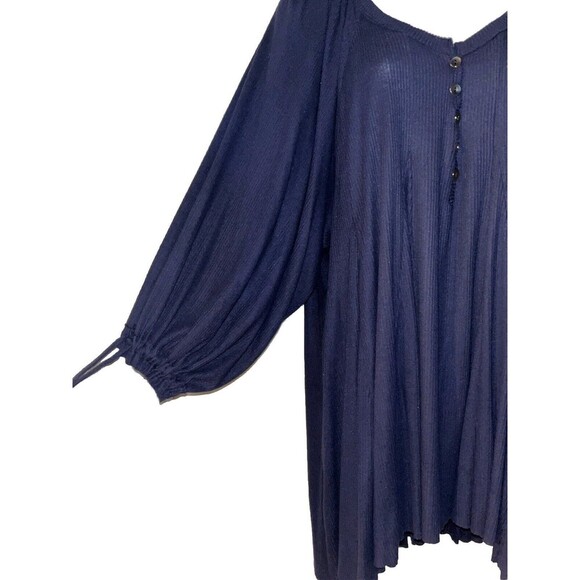 Free People We the Free (Small) Winter Sun Tunic Dress Navy Boho - Picture 5 of 16